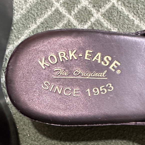 Kork-Ease Black Leather Mules size 9 - Picture 2 of 9